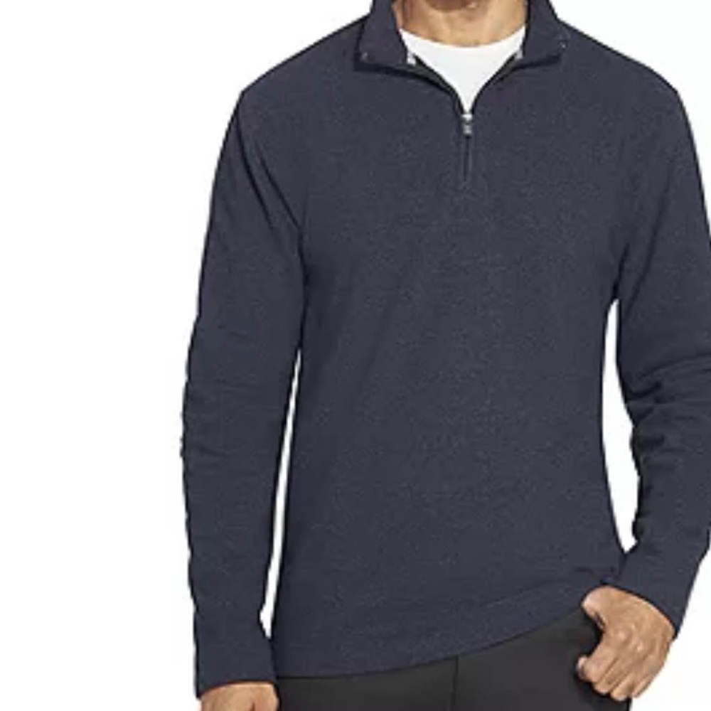 Van Heusen Mens Quarter-Zip Pullover Winter Sweater NWT